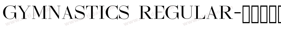 Gymnastics Regular字体转换